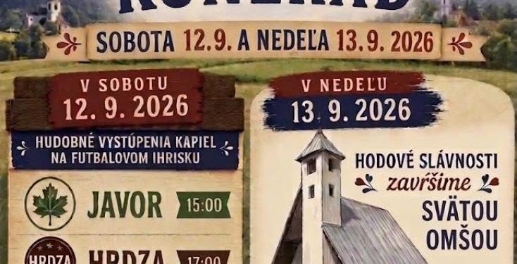 Hodové slavnosti v obci Kunerad