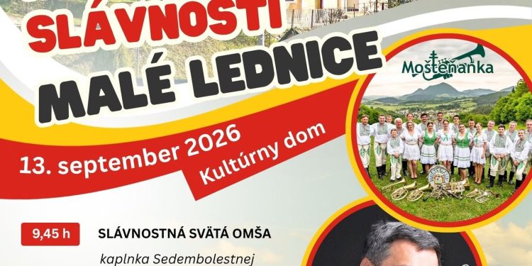 Hodové slávnosti v obci Malé Lednice