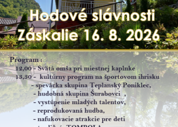 Hodové slávnosti v obci Záskalie