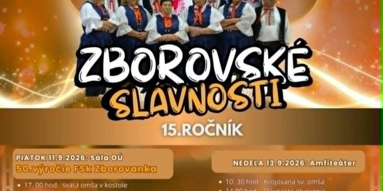 Hodové slávnosti v obci Zborov nad Bystricou