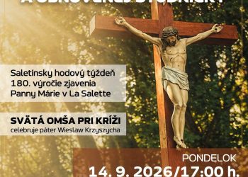 Požehnanie nového kríža a obnovenej studničky v Považskej Bystrici