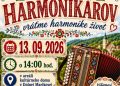 Srdečne pozývame všetkých priaznivcov dobrej ľudovej hudby na 12. ročník stretnutia harmonikárov.